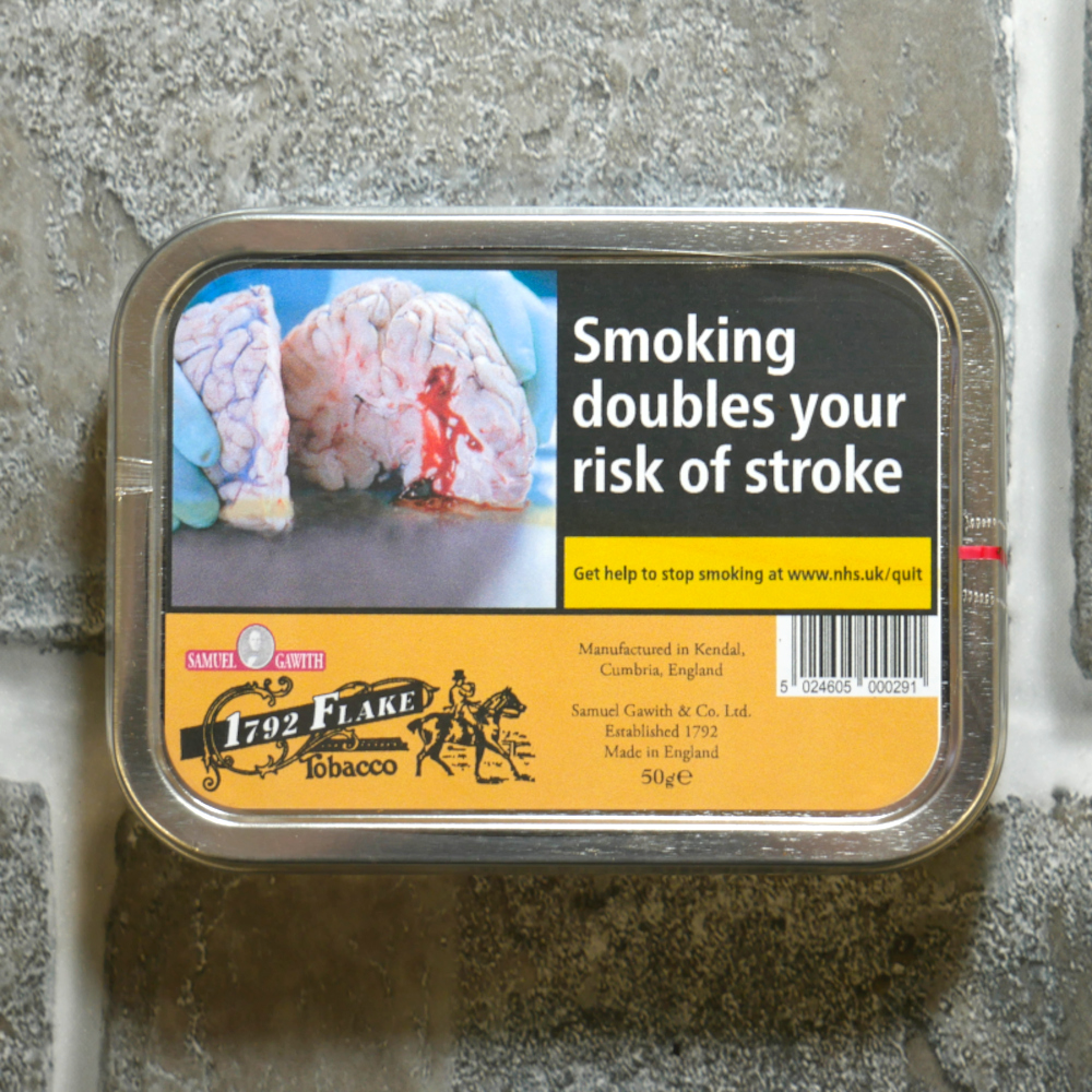 Pipe Tobacco - Samuel Gawith 1792 Dark Flake - Tin of 50g