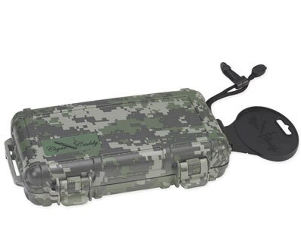 Humidor - Cigar Caddy Travel Forest Camo 5 Cigars - HUMCC05FC