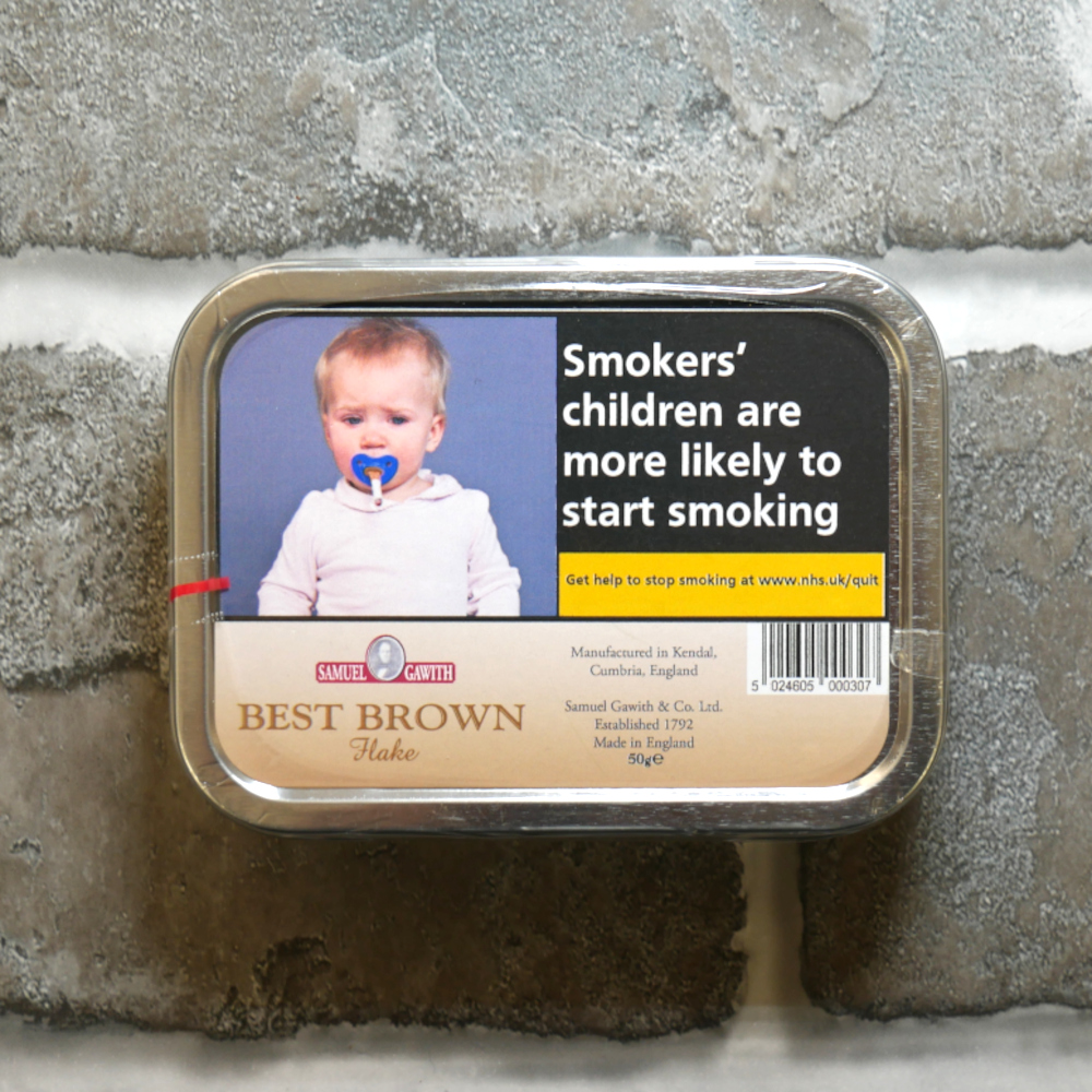 Pipe Tobacco - Samuel Gawith Best Brown Flake - Tin of 50g
