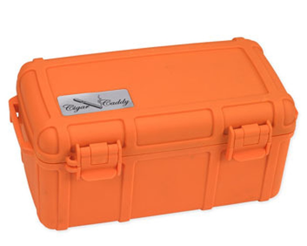 Humidor - Cigar Caddy Travel Orange 15 Cigars - HUMCC15OR