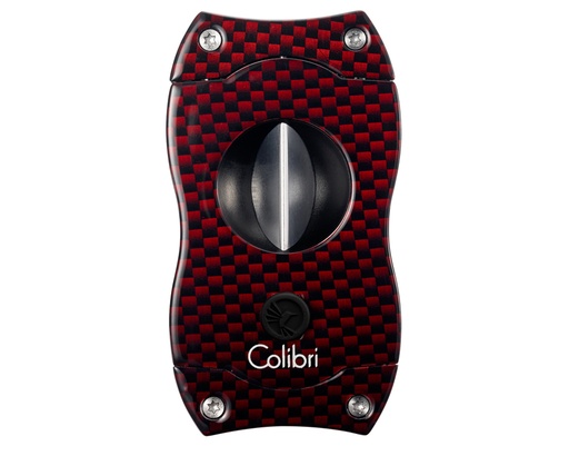 Cigar Cutter - Colibri V-Cut Carbon Fiber Red - CU300T22