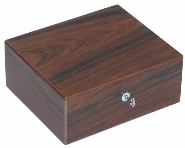 Humidor - Lubinski Brazilian Rosewood 50 Cigars - Q42350