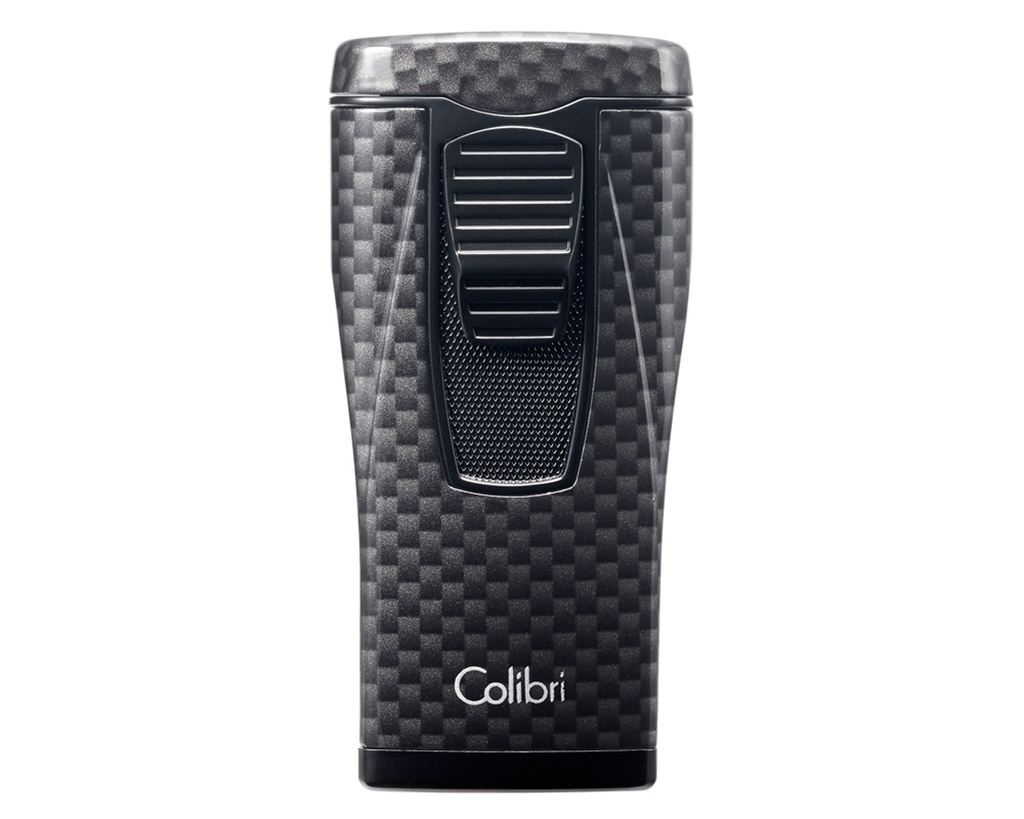 Lighter - Colibri Monaco Carbon Black 3 Jet Flame-  LI880T10