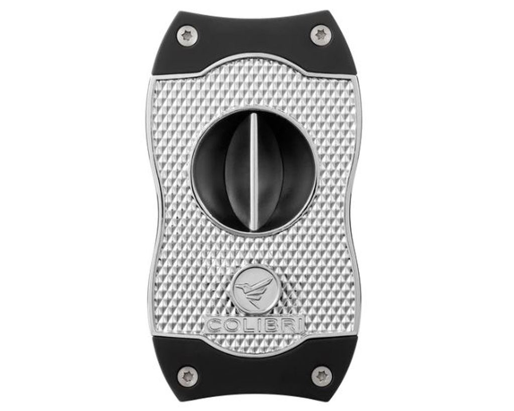 Cigar Cutter - Colibri V-Cut Daimond Chrome/Black - CU300T32