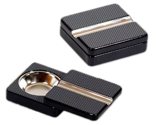 Ashtray - Carbon Fiber Twistable 1 Cigar - 13803