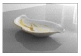 Ashtray - Habanos Porcelain Tobacco Leaf White 1 Cigar - AP0332