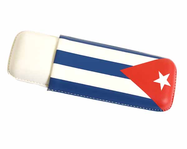 Cigar Case - Cuban Flag 2 Cigars - SK4071