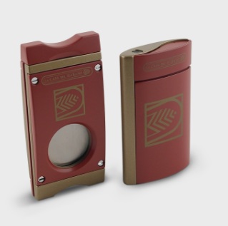 Lighter & Cutter Set - La Casa Del Habano Red/Gold - AP1008