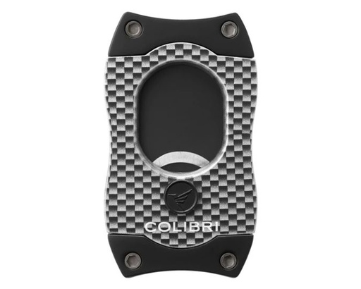 Cigar Cutter - Colibri S-Cut CF White/Silver - CU500T31