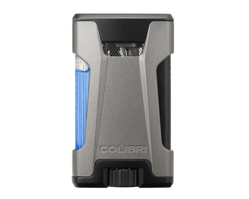 Lighter - Colibri Rebel Gunmetal Double Jet - LI650T11