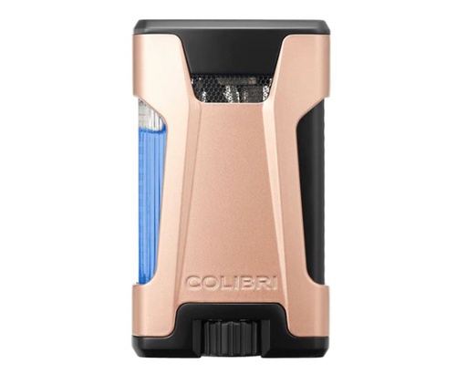 Lighter - Colibri Rebel Rose Gold Double Jet - LI650T14