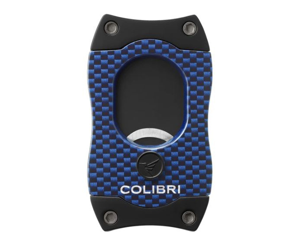 Cigar Cutter - Colibri S-Cut Carbon Fiber Blue - CU500T33