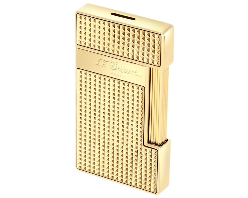 Lighter - S.T. Dupont Slimmy Daimond Head Gold - 028119