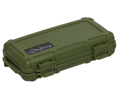 Humidor - Cigar Caddy Travel Forest Green 5 Cigars - HUMCC5GN