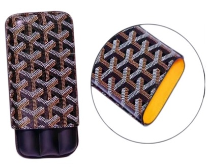 Cigar Case - Pattern Design 3 Cigars - SK4073