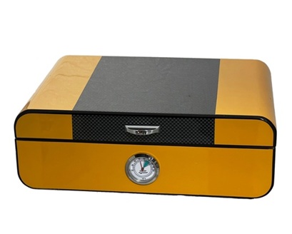 Humidor - Yellow / Carbon 40 Cigars - CB125B