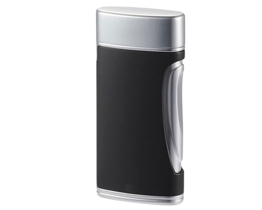 Lighter - Caseti Paris Double Jet Chrome/Black Matt - CA5831