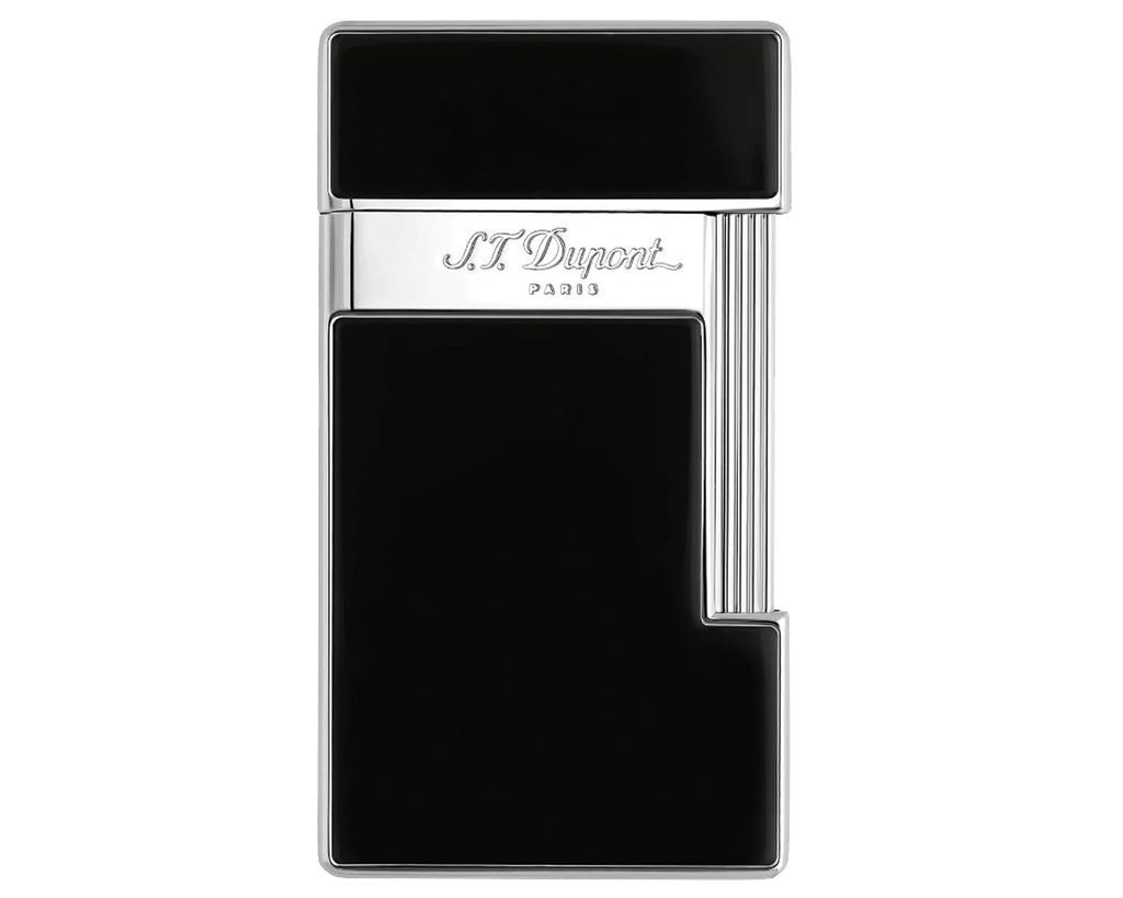 Lighter - S.T. Dupont Slimmy Black Lacquer/Chrome - 028001