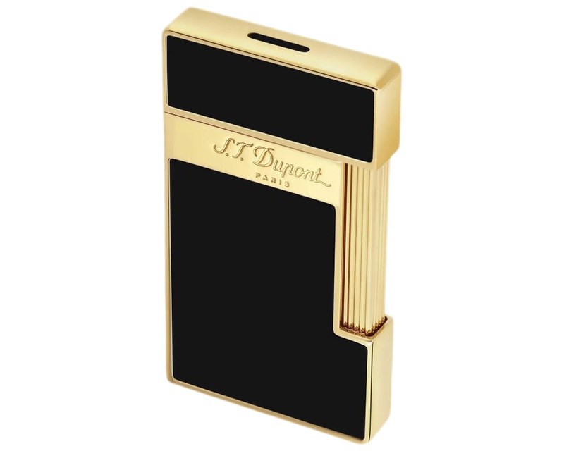 Lighter - S.T. Dupont Slimmy Black Lacquer/Gold - 028222