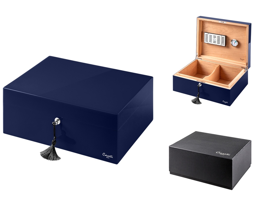 Humidor - Caseti Paris Dark Blue 80 - 120 Cigars - 288008