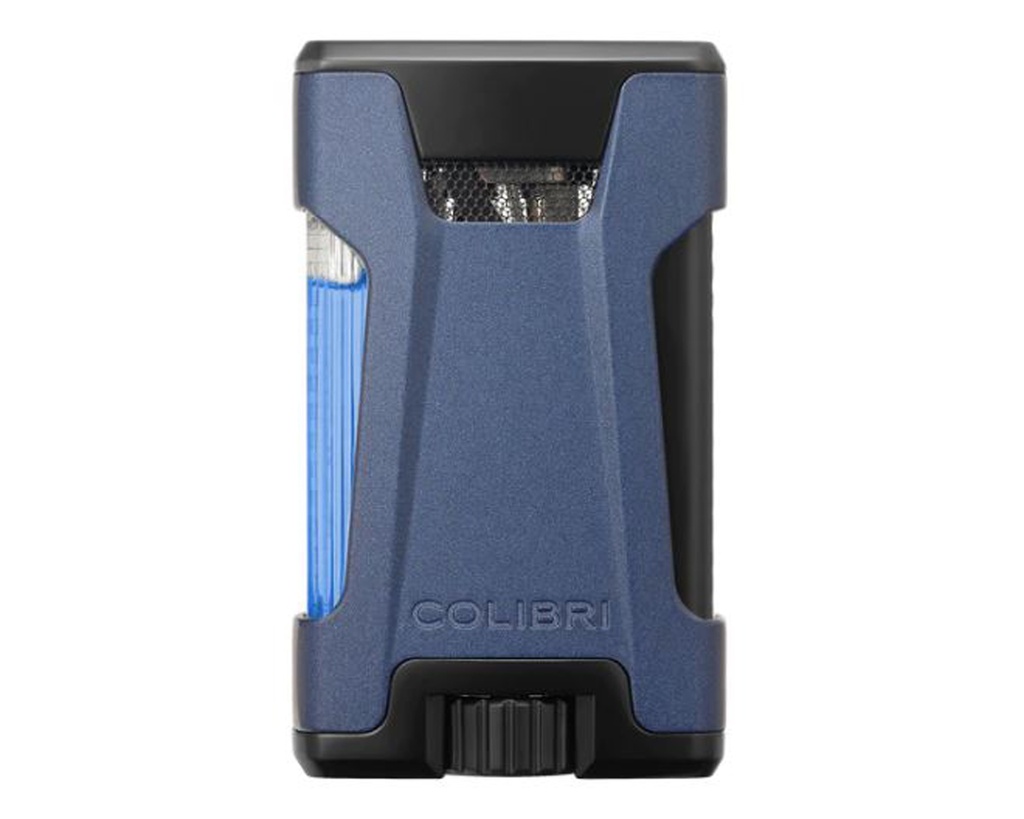 Lighter - Colibri Rebel Navy Double Jet - LI650T15