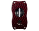 Cigar Cutter - Colibri V-Cut Carbon Fiber Red - CU300T22